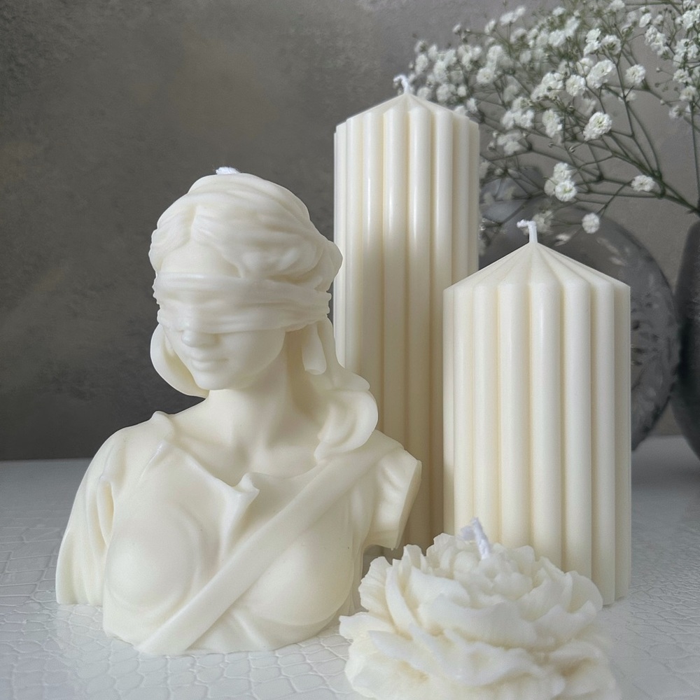 Set of beautiful candles